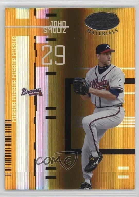 2005 Leaf Certified Materials Mirror Gold /25 John Smoltz #72 HOF - Image 1 of 2