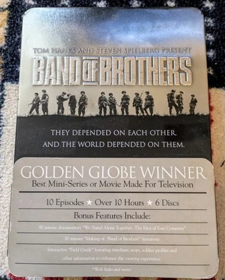 Band of Brothers Complete Mini-Series DVD Box Set In Tin Box Excellent Foto 1 de 4
