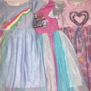 Girls Size5-6 Dresses Lot Of 3 - Picture 1 of 7