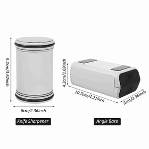 Dual-Sided Rolling Knife Sharpener & Ceramic Wheels 15/20° Angle - Picture 1 of 7