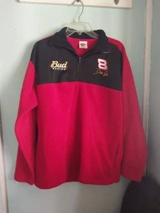 Winners Circle Budweiser Dale Earnhardt Jr 8 Fleece 1/4 Zip Pullover Jacket Med - Picture 1 of 5