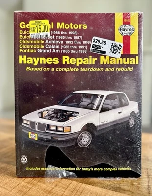 Pontiac Grand Am Buick Skylark Somerset Oldsmobile Achieva Calais Manuel 38025 - Image 1 of 3