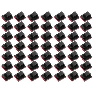50 Pcs Fixateur De Fil Clip D'organisation Câble Clips Gestion Des Fils - Photo 1/12