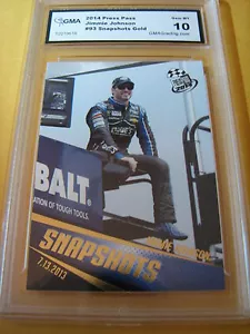JIMMIE JOHNSON 2014 PRESS PASS GIVING SNAPSHOTS GOLD # 93 GRADED 10 L@@@K - Picture 1 of 1