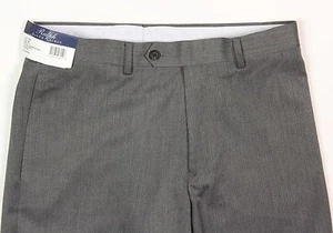 Pantalones de vestir para hombre Ralph Lauren gris espiga frente plano 34x32 nuevos con etiquetas nuevos  - Imagen 1 de 5