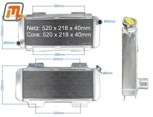 Ford Fiesta MK1 OHV 1.0-1.1l 29-39kW Radiator Alloy with - Picture 1 of 1