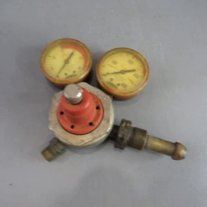 Smith's Acetylene Welding Regulator Gauges - 400 PSI, 30 PSI Vintage Steampunk - Picture 1 of 6
