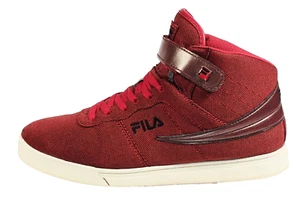 Fila Vulc 13 Men's High Top Sneaker Red & White Size 10.5 1CM00072-602 - Picture 1 of 9