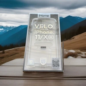 iHome Velo iPhone 11/XR Clear/White Case 6ft Drop Test - Picture 1 of 3