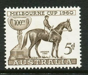 Australian 1960 Melbourne Cup stamp, Mint Never Hinged - Picture 1 of 1