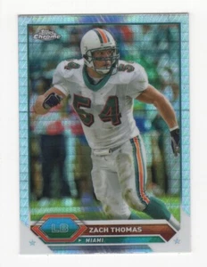 2023 TOPPS COMPOSITE CHROME PRISM REFRACTOR ZACH THOMAS MIAMI DOLPHINS #21 - Picture 1 of 2