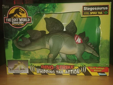 Jurassic Park: The Lost World - Stegosaurus "Spike Tail" CIB MINT. RARE!! Cover