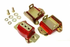 Suspensión de energía rojo zinc 2 soportes de motor y transmisión para 64-82 SBC bloque pequeño Chev - Imagen 1 de 2