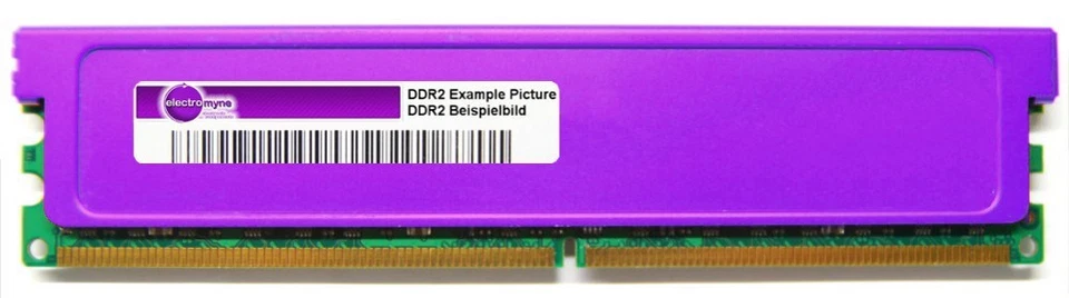 1GB Pny DDR2-667 RAM PC2-5300U CL5 64A0TFTHE8G17 Heatspreader Memory Module - Image 1 of 1