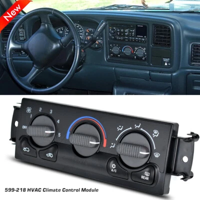 599-218 A/C Heater Climate Control Panel for GMC Sierra 3500 2001-2002 - Image 1 of 4