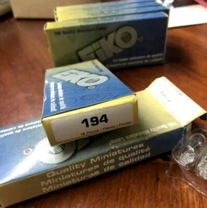 194 Eiko Miniture Lamps Bulbs Pack Of 10 Auto Signal Instrument Industrial 14V - Picture 1 of 5