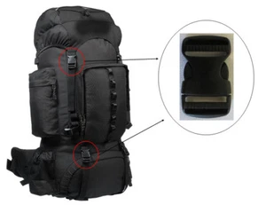 NEW 1" in Black Clip Replacement Part for THE NORTH FACE RECON Outdoor Backpack - Picture 1 of 3