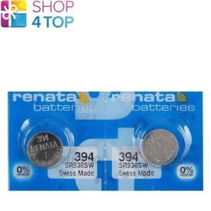 2 MONTRE RENATA 394 SR936SW PILES ARGENT 1,55V FABRIQUÉE EN SUISSE EXP 2027 NEUVE - Photo 1/1