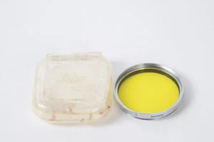 Leica E39 Yellow 1 Filter - Silver with filter case (94-96%new, 39mm) - Picture 1 of 2