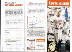 FOLLETO MUSEO CAL RIPKEN - Imagen 1 de 2