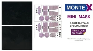 Montex 1/32 BREWSTER B-339E BUFFALO CANOPY PAINT MASK Special Hobby - Picture 1 of 1