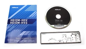 ASRock H610M-HVS - Handbuch - Blende - Treiber CD    #333340 - Afbeelding 1 van 1