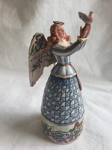 Mini estatuilla retirada de 5" Jim Shore Peace Angel sosteniendo una paloma 2006 #SH 1 - Imagen 1 de 11