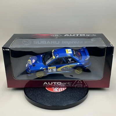 AUTOart 1/18 Subaru Impreza WRC 1999 Rally Monte Carlo #5 Burns Reid JDM 89992 - Image 1 of 4
