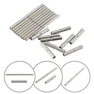 50Pcs 18mm-25mm Tube and Pins For Watch Bracelet Band Strap Stainless Steel Tool - Picture 1 of 6
