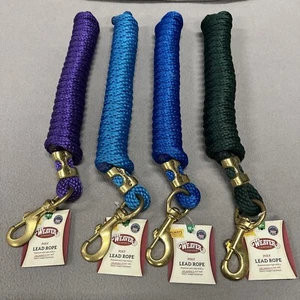 Neu WEAVER LEDER massiv Messing 225 Snap 10' Poly Führstrick 35-2100 FARBE WÄHLBAR - Bild 1 von 13