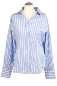 Max Mara Damen Oberteil Gr. 40 Blau Baumwolle Geknöpftes Hemd Bluse Blouse - Bild 1 von 5