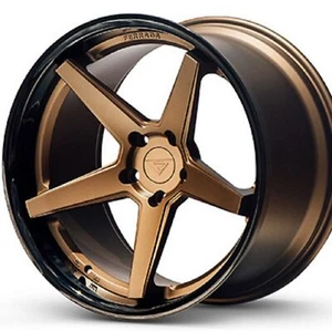Ferrada FR3 22x11, 5x112, ET20, Matte Bronze / Gloss Black Lip - Picture 1 of 3