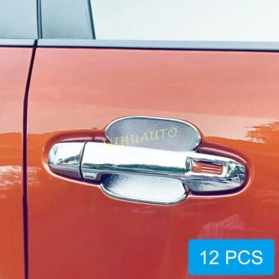 Cubierta de manija de puerta cromada + moldura envolvente para Subaru Crosstrek Impreza 2024-2025 Foto 1 de 4