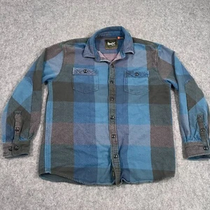 Howler Bros Brothers Midnight Plaid Rodanthe Decke Flanell Oberteil Herren Größe Large - Bild 1 von 5