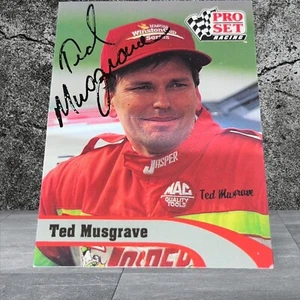 Ted Musgrave 1992 PRO SET #70 WINSTON CUP JASPER NASCAR VINTAGE autographed card - Picture 1 of 1