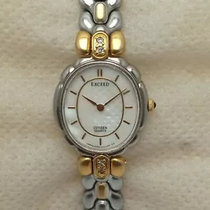 Exceed Citizen 4422-E41626 Quartz Two-Tone Vintage Women’s Watch ALM266SMB3 - Picture 1 of 7