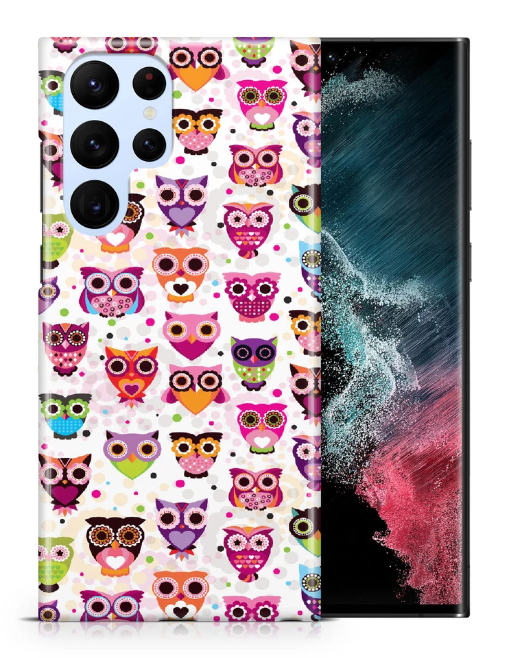 ЧЕХОЛ ДЛЯ SAMSUNG GALAXY|КЛАССНЫЙ МИЛЫЙ СОВА УЗОР - Изображение 1 из 1