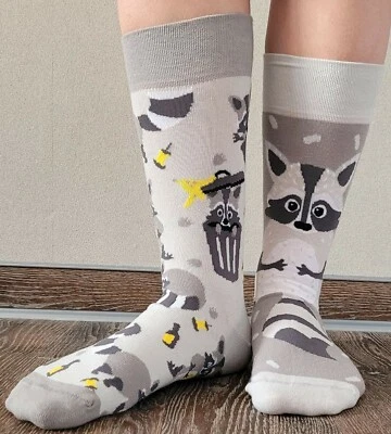 DEDOLES ~ Lustige Mismatch Socken ~ WASCHBÄR ~ 35-38, 39-42, 43-46