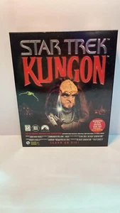 Vintage PC Bigbox comupter game STAR TREK KLIINGON - Picture 1 of 2