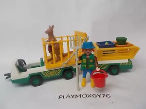 PLAYMOBIL. TIENDA PLAYMOXOY76. VEHICULO DEL ZOO CON REMOLQUE REF. 3242. - Picture 1 of 2