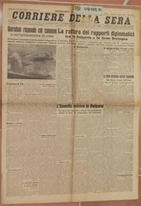 Corriere Della Sera 5 March 1941 Bulgaria Nado Nadi Cardiff Newcastle Siria - Picture 1 of 1