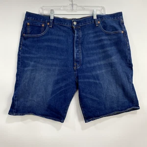 Levi's Mens 501 Jean Shorts Denim Straight Leg Button Fly 100% Cotton Streetwear - Picture 1 of 15