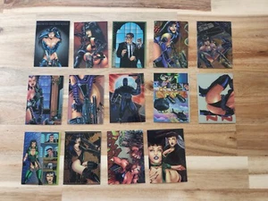 Lot Of 14 Double Impact Trading Cards 1996 Comic Images Incomplete  - Picture 1 of 8