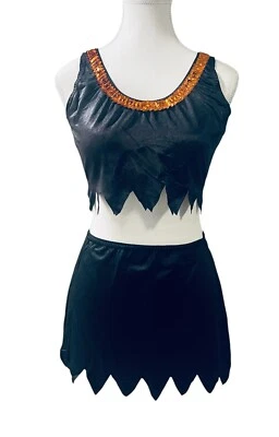 2pc Flirt Sexy Black Sequin  Witch Dress Halloween Costume Women One-Size - Image 1 of 4