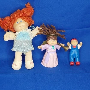 Cabbage Patch Minis 3 miniature cabbage patch toy dolls circa 1980's and 1990's - Picture 1 of 12
