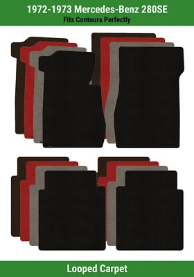 Lloyd Classic Loop Front & Rear Row Carpet Mats for '72-73 Mercedes-Benz 280SE  - Image 1 of 4