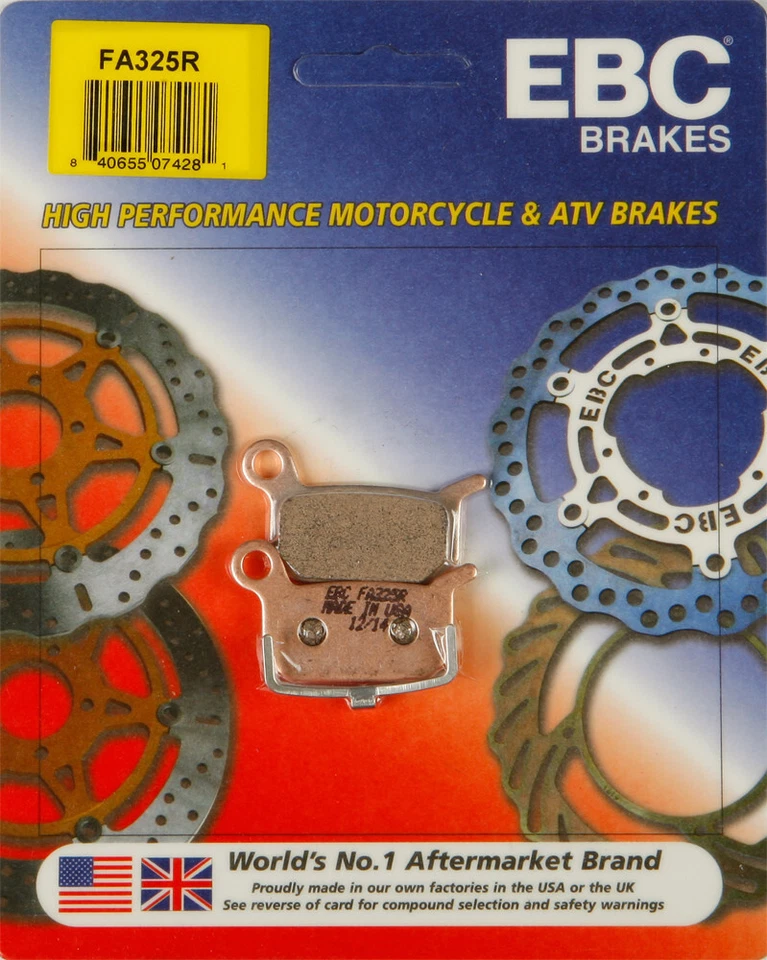 EBC 2003-2005 R2 LEM BRAKE PADS FOR 09-10 KTM 65SX/XC 15-357R FA325R - Image 1 of 1