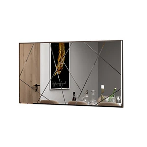 Spiegel Wandspiegel Silber 120 x 60 cm Deko Spiegel Kosmetikspiegel Modern 6740 - Bild 1 von 5