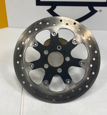 Оригинальный черный плавающий диск ротора переднего колеса турбины 11,8 дюйма 08–25 Harley - Изображение 1 из 4