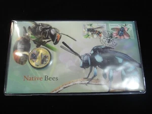2019 Native Bee PNC Inc Colour $1 Coin - Foto 1 di 2
